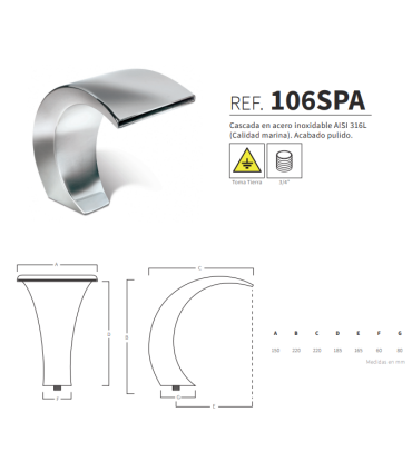 CASCADA MODELO 106SPA (AQA)