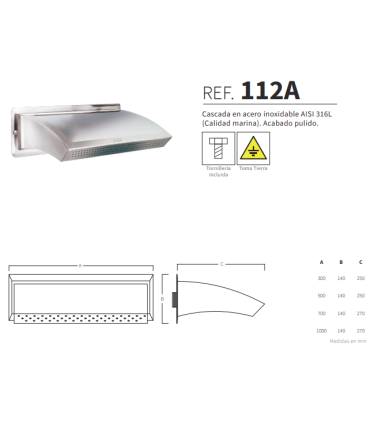 CASCADA MODELO 112A (AQA)